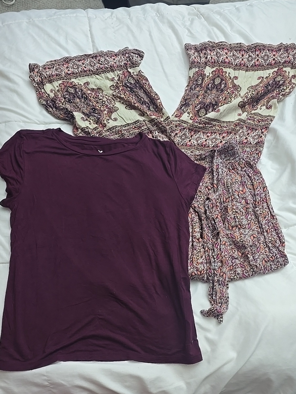 Angie Pants &Soft & Sexy Tee - Deep Plum - Picture 8 of 9